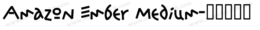 Amazon Ember Medium字体转换